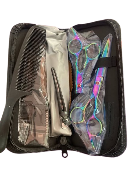 Kit Tesoura de Cabelo Kapbom KA-5067 – Profissional 7 Peças