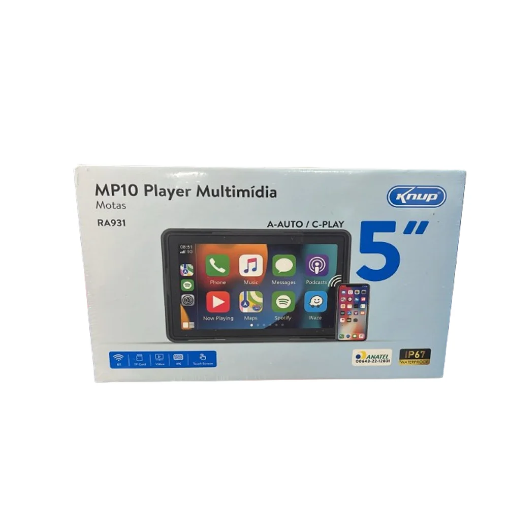 Mp10 Player 5" Knup para Motos