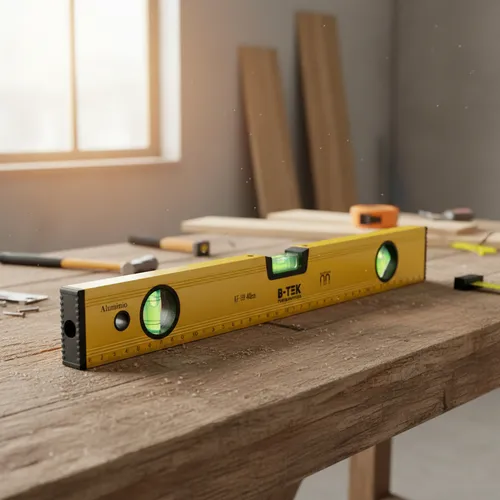Nível de Alumínio B-TEK 16” (40cm) – Precisão Profissional